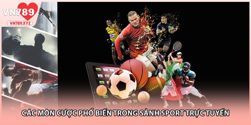 Các môn cược phổ biến trong sảnh sport trực tuyến